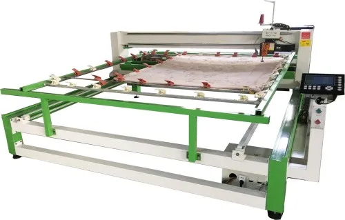 Máquina de acolchado industrial, máquina de coser computarizada de una sola aguja para hacer mantas.