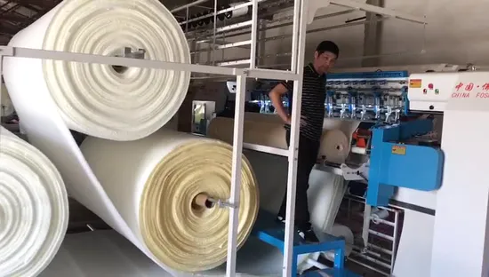 Máquina de coser automática computarizada con múltiples agujas para acolchado y puntada de cadena Qy