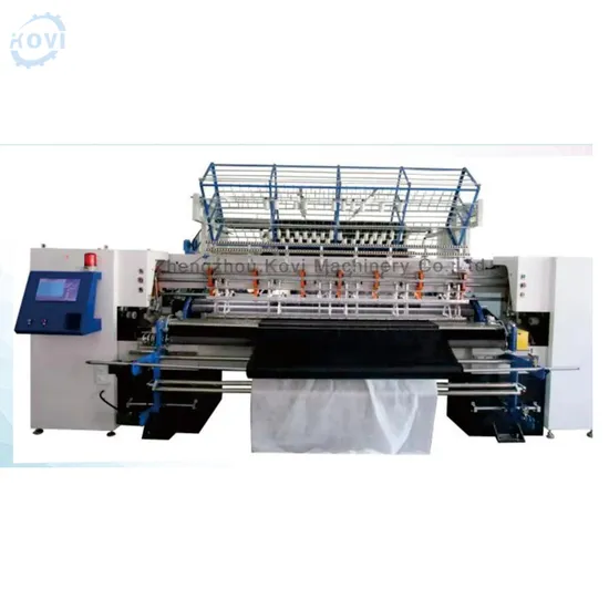 Máquina de acolchado de líneas rectas para uso doméstico, con múltiples agujas para acolchados, máquina de acolchado computarizada con puntada de cadena.