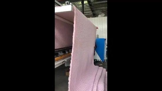 Máquina de acolchado con lanzadera multiaguja computarizada