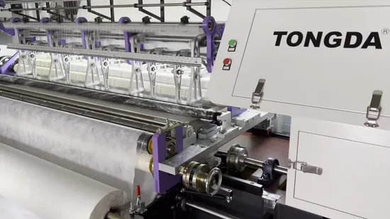 Máquina de acolchado multiagujas Tongda de fácil manejo con puntada de bloqueo